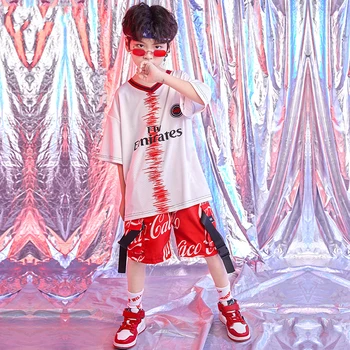 Kids Street Dance Outfit Hip-Hop Dance Costume Boy Children'S Day Tops Shirt Shorts Jazz Dance Costume Performance Wear DQS1525
Kids Street Dance Outfit Hip-Hop Dance Costume Boy Children'S Day Tops Shirt Shorts Jazz Dance Costume Performance Wear DQS1525