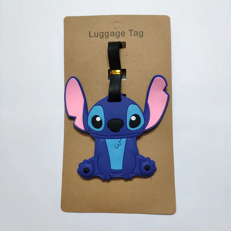 Cute Cartoon Lilo Stitch Luggage Tag Silica Gel PVC Travel Accessories Men Women Gift Portable Suitcase Tags Name Labels
Cute Cartoon Lilo Stitch Luggage Tag Silica Gel PVC Travel Accessories Men Women Gift Portable Suitcase Tags Name Labels