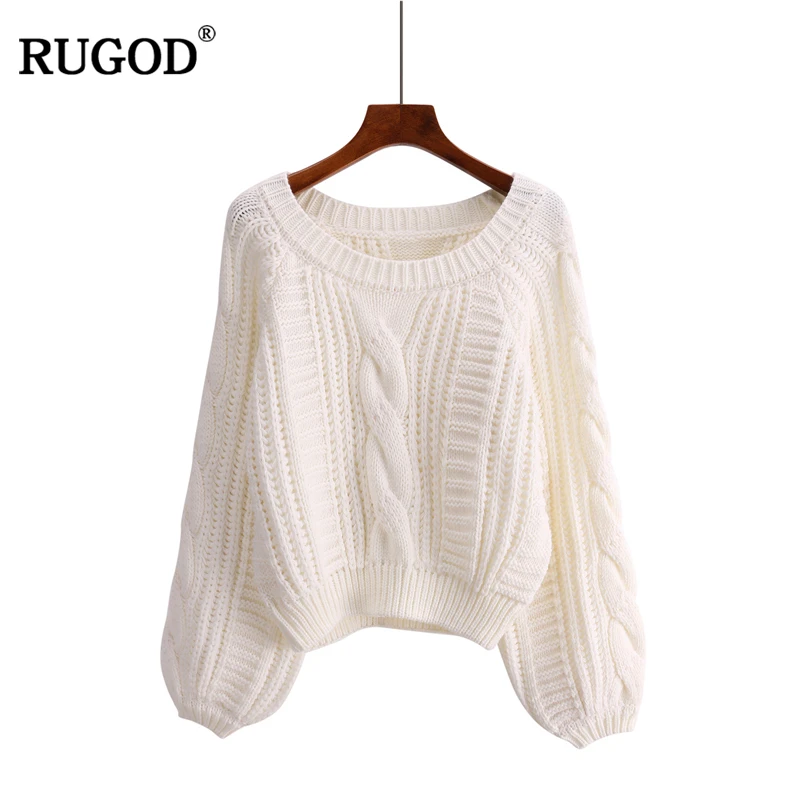 RUGOD 2019 Solid Loose Women Sweaters And Pullovers O-neck Lantern Sleeve Female Pullover Casual Knitted Oversized Sweater
RUGOD 2019 Solid Loose Women Sweaters And Pullovers O-neck Lantern Sleeve Female Pullover Casual Knitted Oversized Sweater