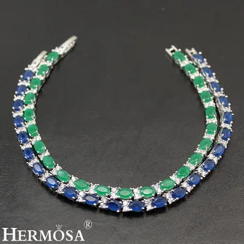 HERMOSA Jewelry Classic small oval Fashion Women Bracelets Multiple Styles Silver Color Bracelet Length 7-8 inch BKSL-003
HERMOSA Jewelry Classic small oval Fashion Women Bracelets Multiple Styles Silver Color Bracelet Length 7-8 inch BKSL-003