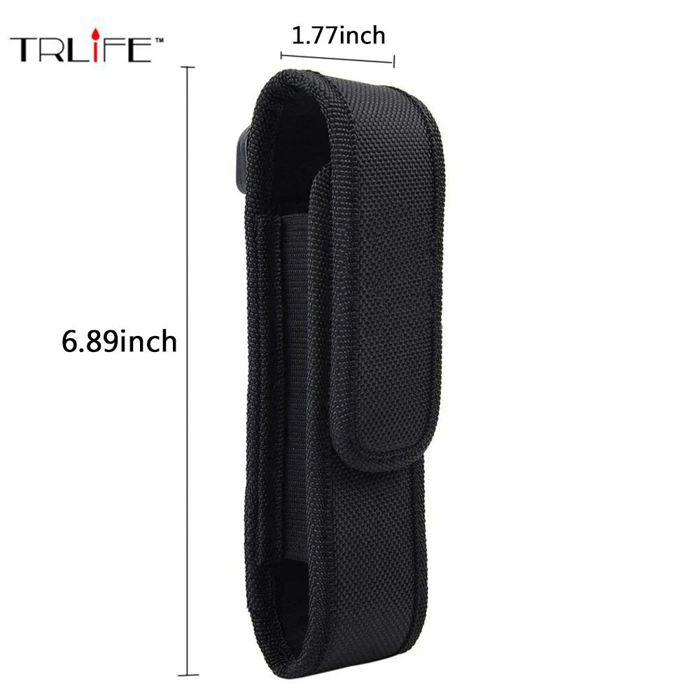 

Portable LED Flashlight Holster Pouch Nylon Torch Case Pouch Torch Cover For 5"-7" Flashlight A100 501B 502B C8 X900 Torch