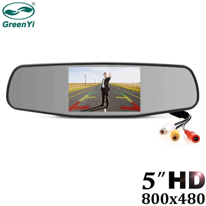 GreenYi HD Mirror Monitor 800*480 High Resolution TFT LCD Rear View Mirror Screen Display for Backup Camera Two Video Inputs
GreenYi HD Mirror Monitor 800*480 High Resolution TFT LCD Rear View Mirror Screen Display for Backup Camera Two Video Inputs