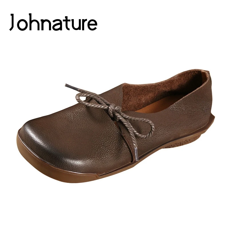 Johnature Genuine Leather Ladies Shoes Casual Solid Color Lace-up Round Toe 2019 New Autumn Shallow Flat Comfortable Women Shoes
Johnature Genuine Leather Ladies Shoes Casual Solid Color Lace-up Round Toe 2019 New Autumn Shallow Flat Comfortable Women Shoes