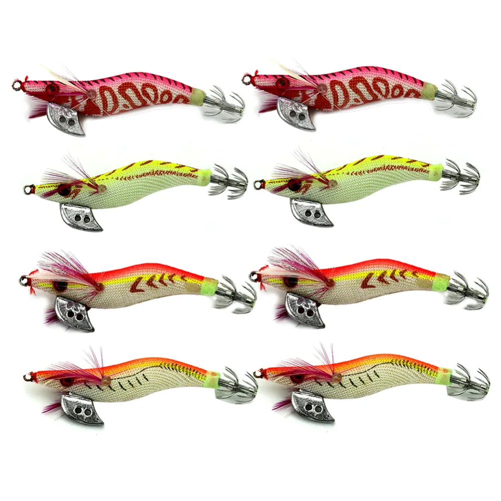 Fishing hard lures squid hook Fishing lures 8cm/7g 2.0# Squid Jigs Lures 4 color Squid Jigs Hook Mixed squid lure
Fishing hard lures squid hook Fishing lures 8cm/7g 2.0# Squid Jigs Lures 4 color Squid Jigs Hook Mixed squid lure