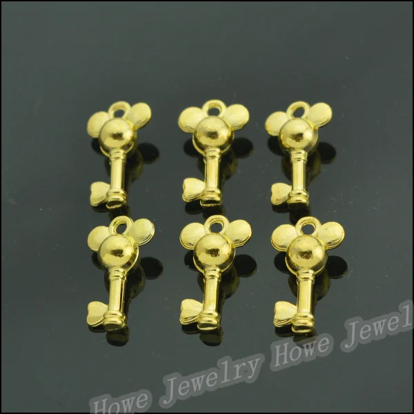 24 pcs Gold color plated zinc alloy Mickey Keys Pendant fit Charm Women's Fashion Bracelet Necklace DIY Jewelry Findings JC-566
24 pcs Gold color plated zinc alloy Mickey Keys Pendant fit Charm Women's Fashion Bracelet Necklace DIY Jewelry Findings JC-566
