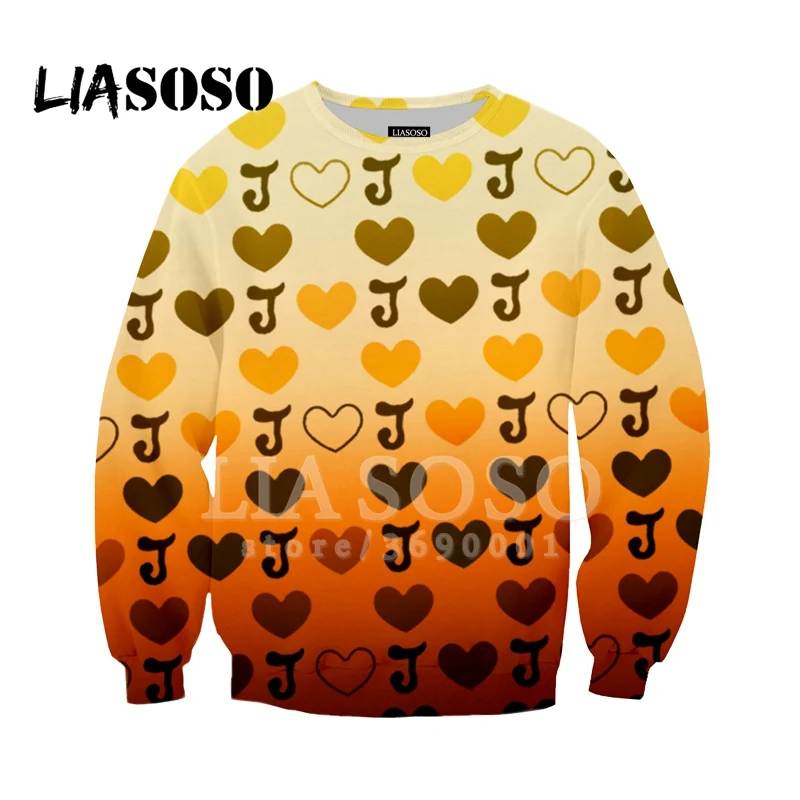 LIASOSO Sweatshirt Harajuku Hoodies 3D Print Unisex Anime JoJo's Bizarre Adventure O-neck Casual youth Fashion Outwear X1713
LIASOSO Sweatshirt Harajuku Hoodies 3D Print Unisex Anime JoJo's Bizarre Adventure O-neck Casual youth Fashion Outwear X1713