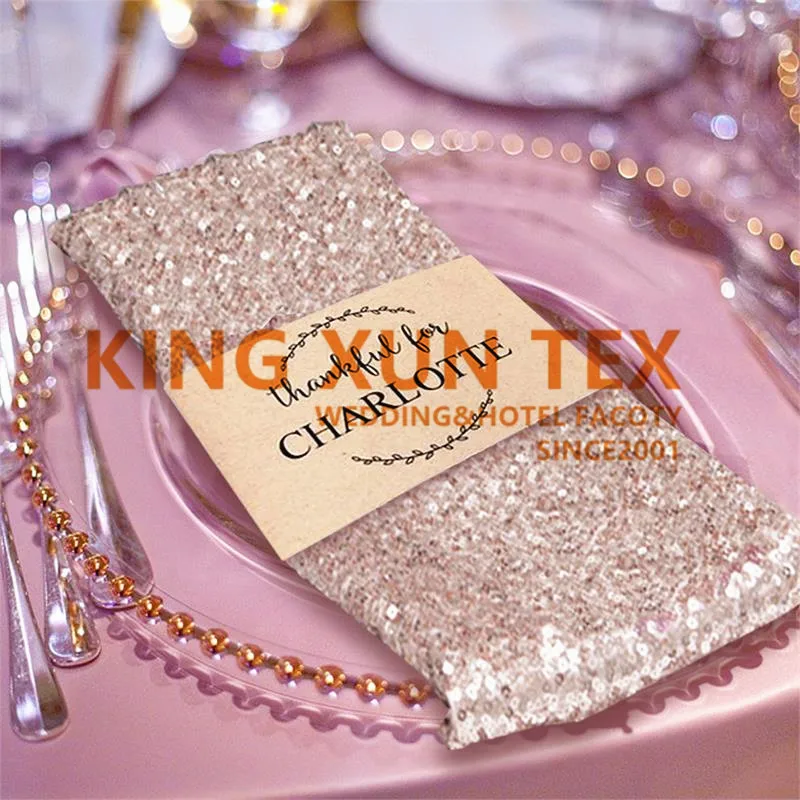 Gold Silver Sequin Table Napkin Table Cloth Napkins For Wedding Event Party Decoration
Gold Silver Sequin Table Napkin Table Cloth Napkins For Wedding Event Party Decoration