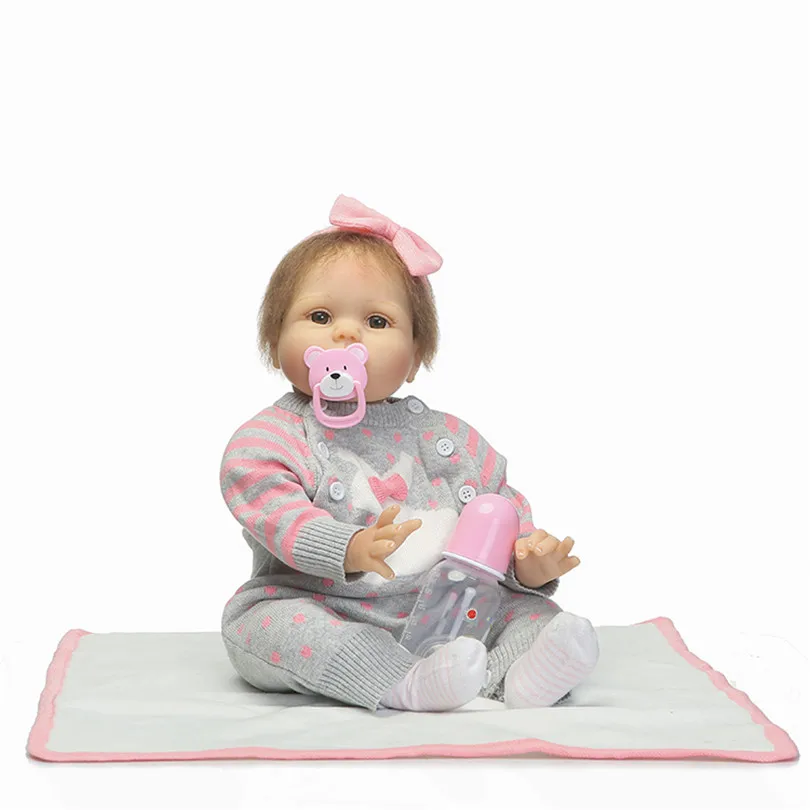 Baby Girls Realistic Fashion Dolls Soft Cotton about 53cm Bedtime Toys Doll with Milk Bottle Pacifier Blanket Dolls Cute
Baby Girls Realistic Fashion Dolls Soft Cotton about 53cm Bedtime Toys Doll with Milk Bottle Pacifier Blanket Dolls Cute