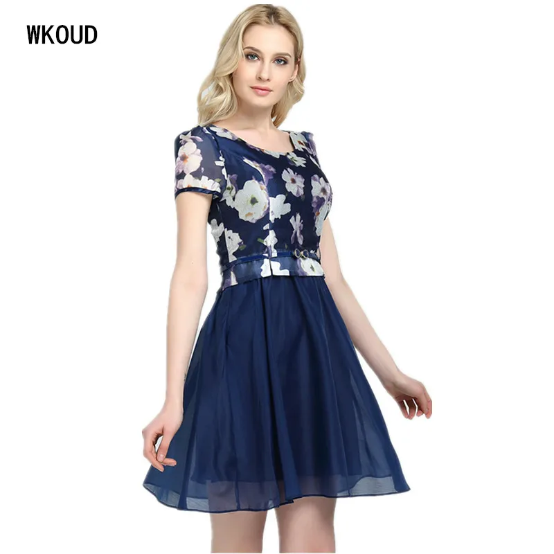 Wkoud Vestidos De Fiesta Voile 2019 Summer Dress Women Two Layers Ball Grown Mid-long Dresses With Belt Hot Female Dress K8001
Wkoud Vestidos De Fiesta Voile 2019 Summer Dress Women Two Layers Ball Grown Mid-long Dresses With Belt Hot Female Dress K8001