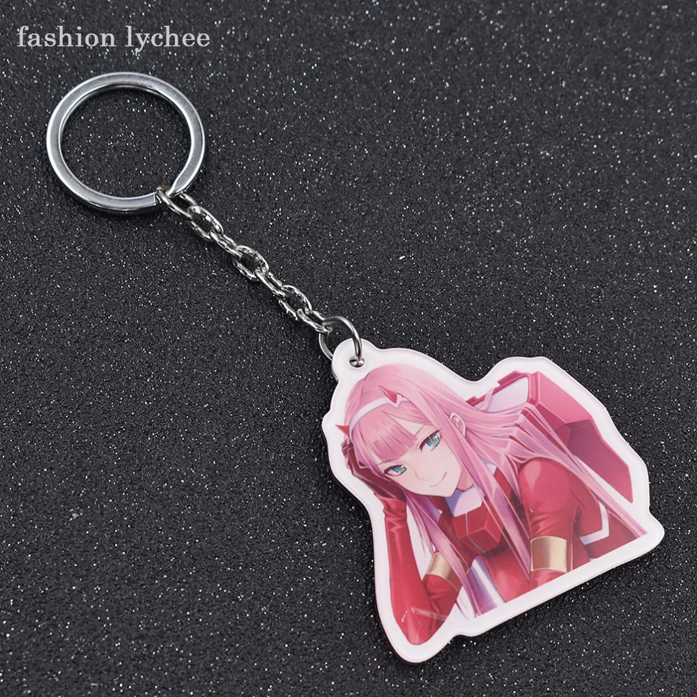 fashion lychee Cartoon Darling In The FRANXX Keychain Women Bag Hanging Pendant Acrylic Key Ring Lovely Gift
fashion lychee Cartoon Darling In The FRANXX Keychain Women Bag Hanging Pendant Acrylic Key Ring Lovely Gift