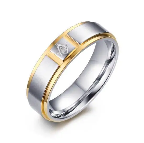 Newly Golden Stainless Steel Freemason Ring Men's Masonic Rings Men's Fashion Jewelry Accessory Wholesale 10pcs/lot
Newly Golden Stainless Steel Freemason Ring Men's Masonic Rings Men's Fashion Jewelry Accessory Wholesale 10pcs/lot