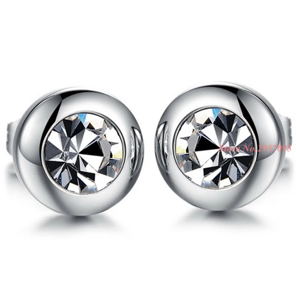 Men Women's Hypoallergenic Stainless Steel Round Silver Cubic Zirconia Piercing Earrings Free Shipping
Men Women's Hypoallergenic Stainless Steel Round Silver Cubic Zirconia Piercing Earrings Free Shipping