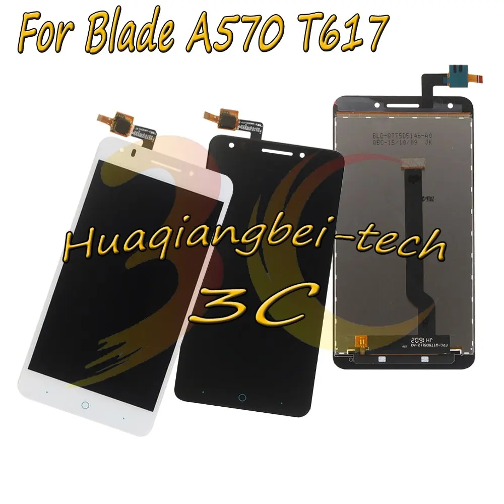 5.5'' New For ZTE Blade A570 T617 Full LCD DIsplay + Touch Screen Digitizer Assembly 100% Tested
5.5'' New For ZTE Blade A570 T617 Full LCD DIsplay + Touch Screen Digitizer Assembly 100% Tested