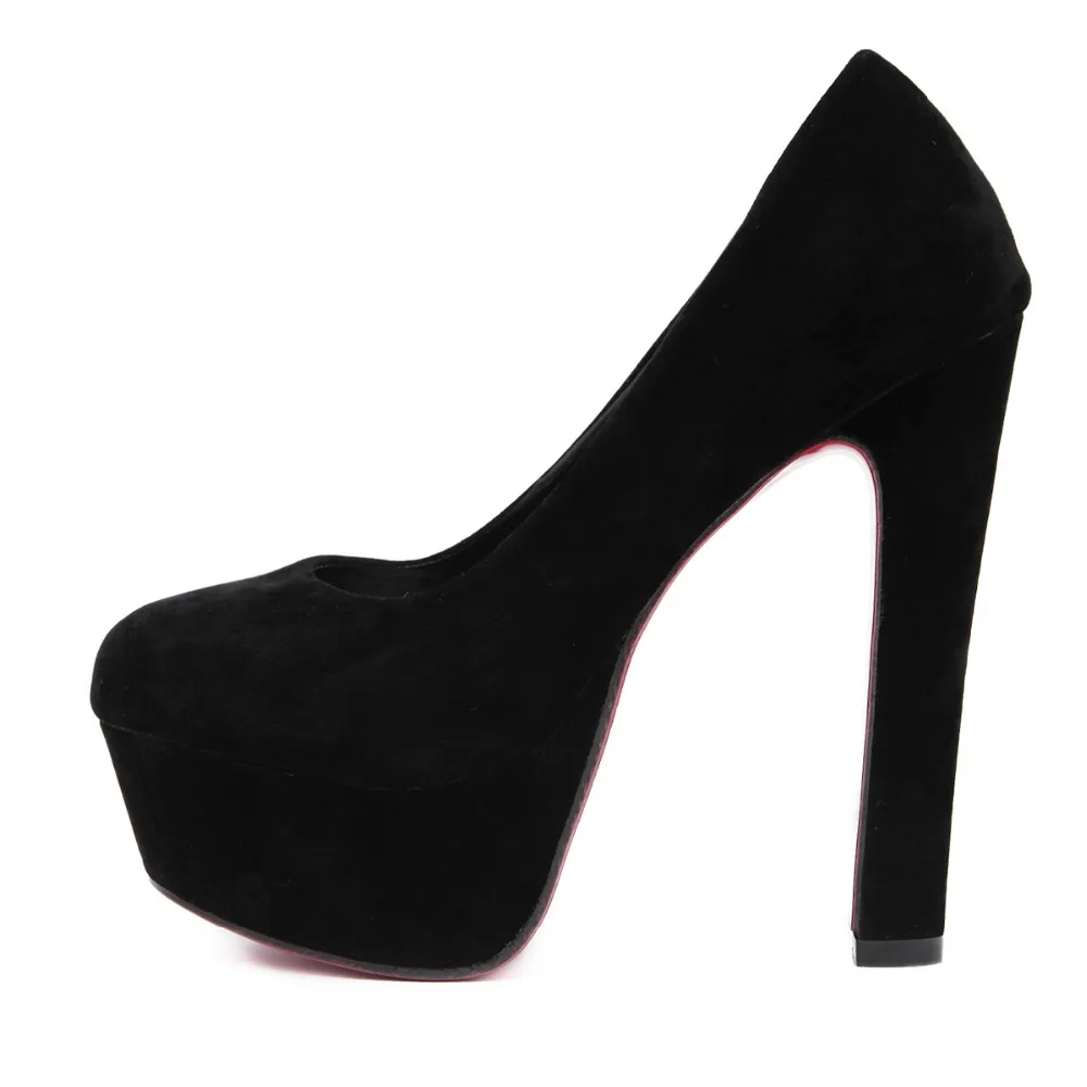 2018 Europe and America super high heels 14cm night field waterproof platform women's shoes black thick with single shoes.
2018 Europe and America super high heels 14cm night field waterproof platform women's shoes black thick with single shoes.