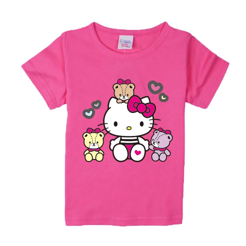 2018 Kids Clothes Girls Summer T-shirt Girls T Shirt Children Clothing Short Sleeve Hello Kitty Fashion Casual Toddler Boys Tops
2018 Kids Clothes Girls Summer T-shirt Girls T Shirt Children Clothing Short Sleeve Hello Kitty Fashion Casual Toddler Boys Tops