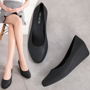 EOEODOIT Spring Autumn Wedges Heel Jelly Pumps Women Rain Shoes Sandals Med Heel Height Increasing Jelly Shoes Slip On 2019
EOEODOIT Spring Autumn Wedges Heel Jelly Pumps Women Rain Shoes Sandals Med Heel Height Increasing Jelly Shoes Slip On 2019