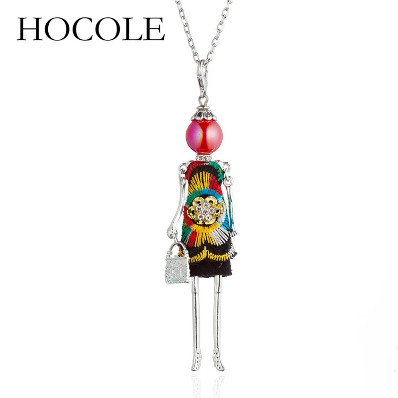HOCOLE Cute Statement Flower Doll Necklace Dress Handmade French Doll Pendant 2018 New Alloy Girl Women Necklace Fashion Jewelry
HOCOLE Cute Statement Flower Doll Necklace Dress Handmade French Doll Pendant 2018 New Alloy Girl Women Necklace Fashion Jewelry