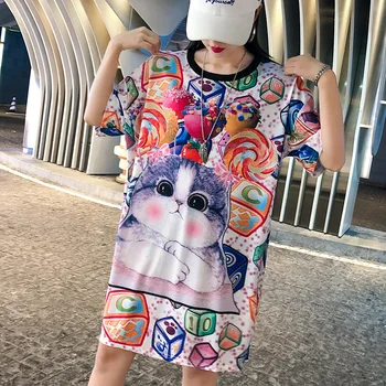 Summer dress female 2019 large size fat mm super fire female printing loose thin ice mesh eye quick dry T-shirt wild tide
Summer dress female 2019 large size fat mm super fire female printing loose thin ice mesh eye quick dry T-shirt wild tide