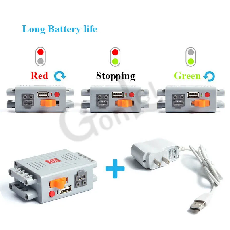 NEW Lithium Battery 4 Channel 2.4G Remote Control RC USB Charge 8878 Building Blocks Technic Compatible with legoes MOC PF Parts
NEW Lithium Battery 4 Channel 2.4G Remote Control RC USB Charge 8878 Building Blocks Technic Compatible with legoes MOC PF Parts