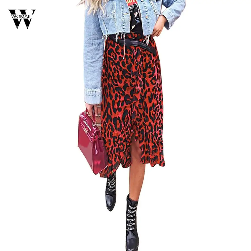 Womail Fashion Women's Leopard Print Vintage Chiffon Long Skirt Casual Summer High Waist Ruffles Pleated Skirt Mar 11
Womail Fashion Women's Leopard Print Vintage Chiffon Long Skirt Casual Summer High Waist Ruffles Pleated Skirt Mar 11