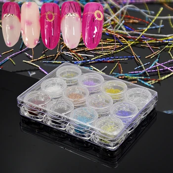 WUF 1 Pack 12 Boxes Superfine Silk Nail Wire Line 3D Nail Art Decoration Set For UV Gel Nails Glitter Manicure DIY
WUF 1 Pack 12 Boxes Superfine Silk Nail Wire Line 3D Nail Art Decoration Set For UV Gel Nails Glitter Manicure DIY
