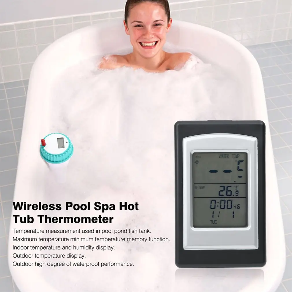 Professional Wireless Digital Swimming Pool Thermometer Wireless Thermometer In Swimming Pool Hot Tub Waterproof Thermometer
Professional Wireless Digital Swimming Pool Thermometer Wireless Thermometer In Swimming Pool Hot Tub Waterproof Thermometer