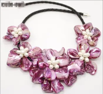 Hot sale new Style >>>>> new Handmade pearl Fashion fuchsia mother of pearl flower Necklaces
Hot sale new Style >>>>> new Handmade pearl Fashion fuchsia mother of pearl flower Necklaces
