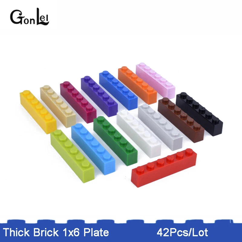 42Pcs/Lot Moc Brick 1x6 (3h)*3009 DIY enlighten block bricks Compatible with legoINGlys Rebrickable Technic series Parts 3009
42Pcs/Lot Moc Brick 1x6 (3h)*3009 DIY enlighten block bricks Compatible with legoINGlys Rebrickable Technic series Parts 3009