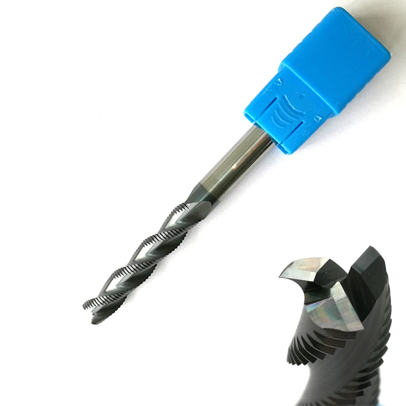 8mmx40mm HRC45 Roughing End Mills 3 flutes Milling cutters CNC rough EndMill Tools Carbide router bits milling bits
8mmx40mm HRC45 Roughing End Mills 3 flutes Milling cutters CNC rough EndMill Tools Carbide router bits milling bits