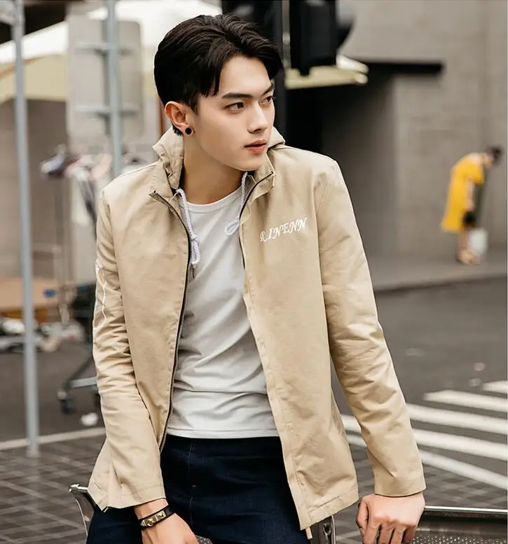 High quality men 100% cotton jacket fashion Hooded jacket Teenagers slim jacket Autumn new style
High quality men 100% cotton jacket fashion Hooded jacket Teenagers slim jacket Autumn new style