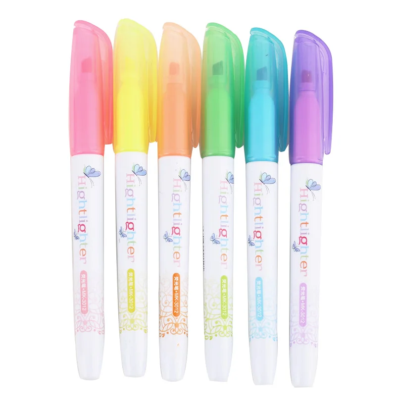 6 Colors Cute Highlighter Pens Candy Color Creative Oblique Graffiti Marker Pens for Student School Office Supplies
6 Colors Cute Highlighter Pens Candy Color Creative Oblique Graffiti Marker Pens for Student School Office Supplies