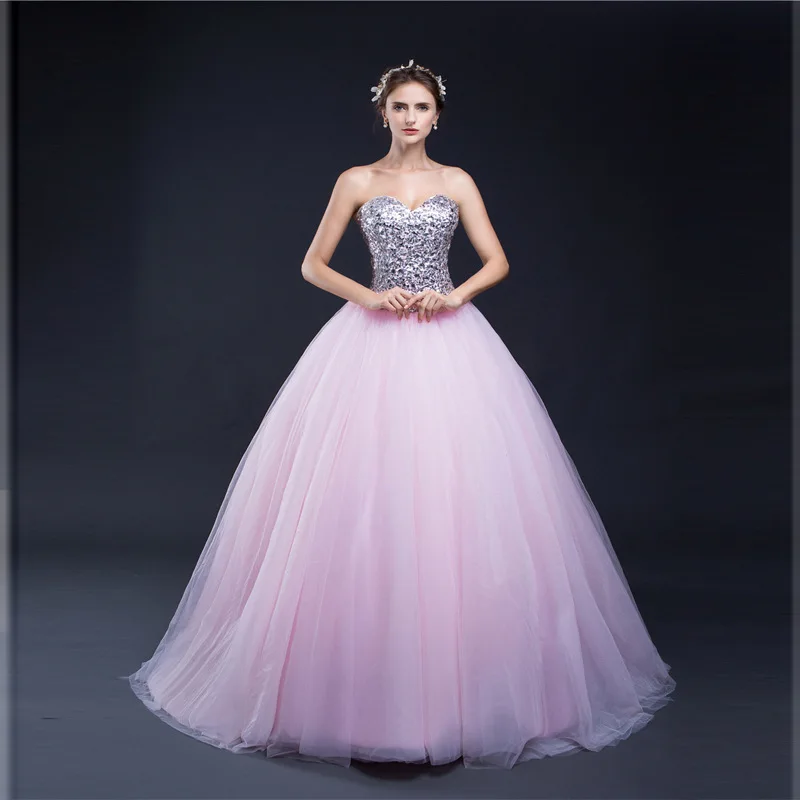 In Stock Sparkle Crystals Sweetheart Real Picture Ball Gown Pink Beading Quinceanera Dresses
In Stock Sparkle Crystals Sweetheart Real Picture Ball Gown Pink Beading Quinceanera Dresses