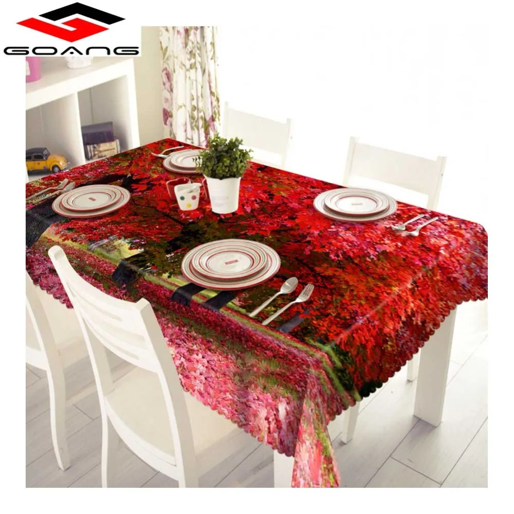 GOANG 3D Tablecloth Nature Landscape Beautiful Thicken Rectangular and Round Table Cloth Dinner for Family Party Customized Size
GOANG 3D Tablecloth Nature Landscape Beautiful Thicken Rectangular and Round Table Cloth Dinner for Family Party Customized Size