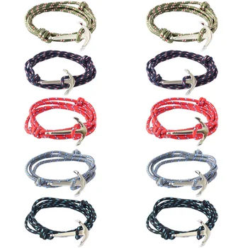 10PCS/LOT QingGear Handmade Paracord Adjustable Anchor Bracelet With Anchor Pendant Tactical Emergency Bracelet
10PCS/LOT QingGear Handmade Paracord Adjustable Anchor Bracelet With Anchor Pendant Tactical Emergency Bracelet