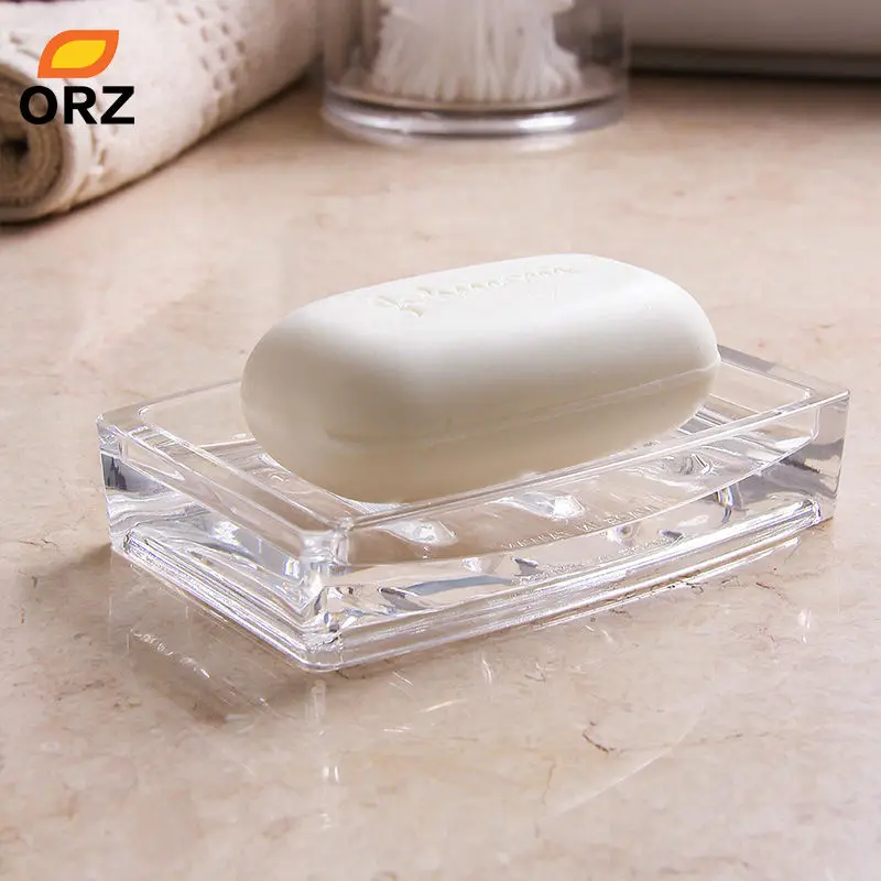ORZ Acrylic Soap Dishes Bathroom Kitchen Elegant Holder Face Soap Box Storage Rack Base Bathroom Bath Kitchen Organizer
ORZ Acrylic Soap Dishes Bathroom Kitchen Elegant Holder Face Soap Box Storage Rack Base Bathroom Bath Kitchen Organizer