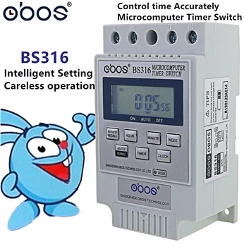 1PCS BS316 AC 220V 25A English version Microcomputer control switch street lamp time switch time controller electronic timer
1PCS BS316 AC 220V 25A English version Microcomputer control switch street lamp time switch time controller electronic timer