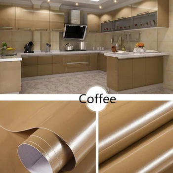 Gloss Shining Solid Color Self-adhesive Removable Sticker Coffee color Wallpaper Wall Sticker Mural Kitchen Decor 60*100cm 1PC
Gloss Shining Solid Color Self-adhesive Removable Sticker Coffee color Wallpaper Wall Sticker Mural Kitchen Decor 60*100cm 1PC