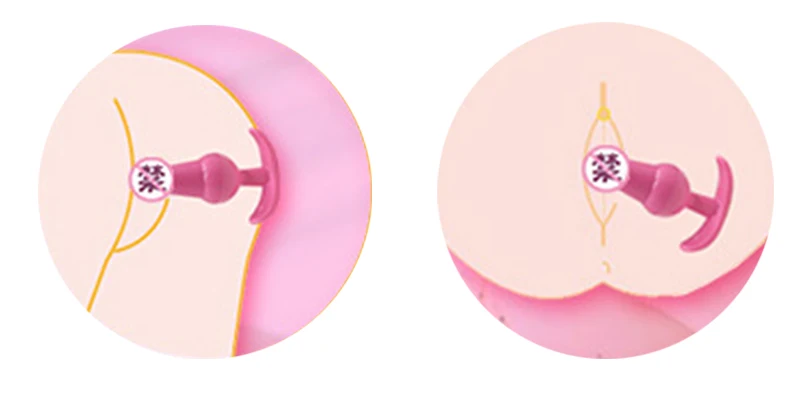 4PCS/SET Women Lingerie Sexy Lingerie Erotic Accessories Pink/black Anal Plug Exciting Tempting Sex Accessories Silica Gel Sexo SM Toys