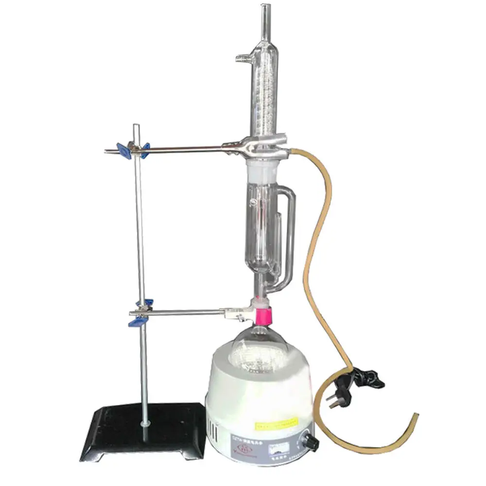 250ml-1000ml New Lab Soxhlet Extractor Essential Oil Steam Distillation Glassware Kits w/Thermostat Electric Heater Condenser
250ml-1000ml New Lab Soxhlet Extractor Essential Oil Steam Distillation Glassware Kits w/Thermostat Electric Heater Condenser