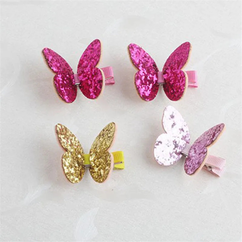 1Pair Kids Creative Butterfly Hair Clips Glitter Shiny Sequins Cloth Barrettes Hair Accessories Twinkle Paillette Bobby Pins
1Pair Kids Creative Butterfly Hair Clips Glitter Shiny Sequins Cloth Barrettes Hair Accessories Twinkle Paillette Bobby Pins