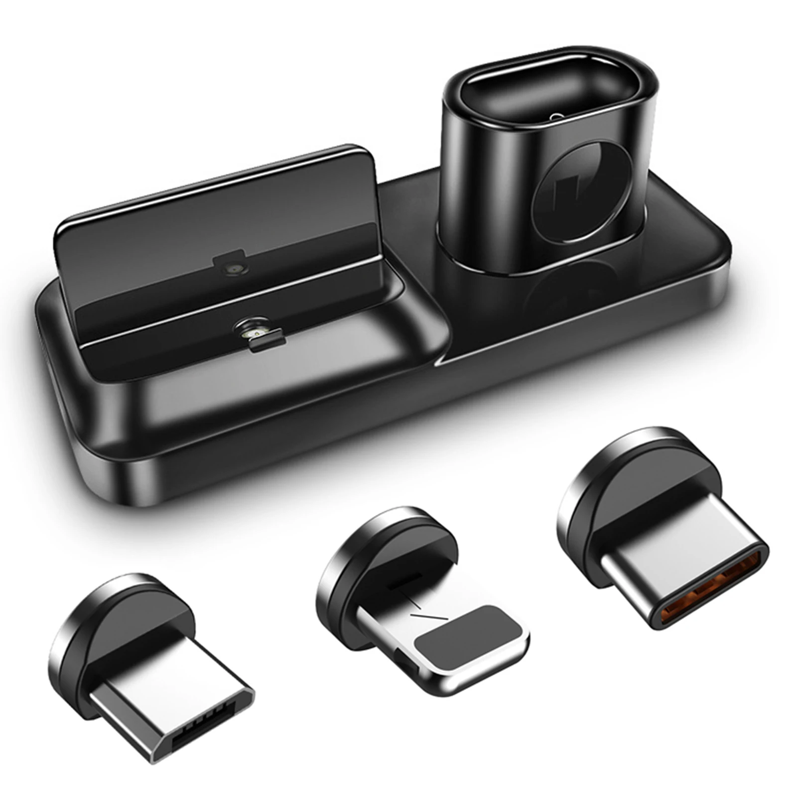 3 in 1 Magnetic Phone Charger Holder for iPhone Phone for AirPods /iWatch Wireless Charging Dock Station
3 in 1 Magnetic Phone Charger Holder for iPhone Phone for AirPods /iWatch Wireless Charging Dock Station