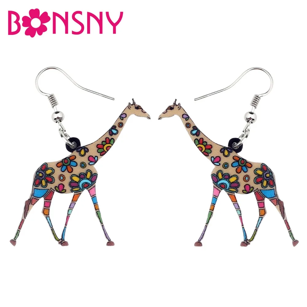 Bonsny Acrylic Anime Colorful African Jungle Giraffe Earrings Dangle Drop Fashion Wild Animal Jewelry For Women Girls Teens Gift
Bonsny Acrylic Anime Colorful African Jungle Giraffe Earrings Dangle Drop Fashion Wild Animal Jewelry For Women Girls Teens Gift