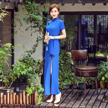 blue Cheongsam sexy wedding qipao traditional evening dresses casual chinese style dress oriental clothing qi pao robe orientale
blue Cheongsam sexy wedding qipao traditional evening dresses casual chinese style dress oriental clothing qi pao robe orientale
