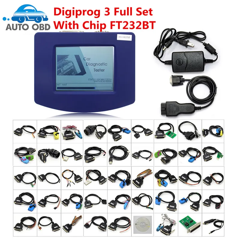 

DHL FREE Digiprog 3 V4.94 full set Odometer adjust programmer Latest Digiprog III Mileage Correct Tool Digiprog3 EU Version plug