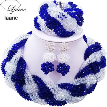 12 Rows Fashionable Royal Blue Clear Transparent Crystal Beads Plait African Jewelry Sets 2017 Nigerian Wedding Necklace 12BZ022
12 Rows Fashionable Royal Blue Clear Transparent Crystal Beads Plait African Jewelry Sets 2017 Nigerian Wedding Necklace 12BZ022