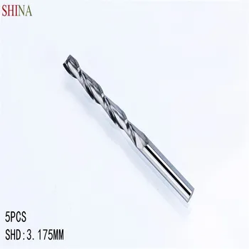 SHINA 5pcs/lot 3.175mm Milling Cutter 2 Flutes Spiral With Blade CEL 3-42mm End Mill CNC Router Bit For Wood Carbide Router Tool
SHINA 5pcs/lot 3.175mm Milling Cutter 2 Flutes Spiral With Blade CEL 3-42mm End Mill CNC Router Bit For Wood Carbide Router Tool