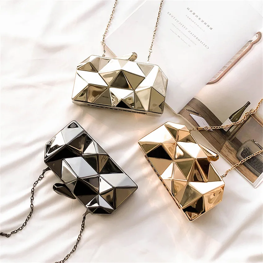 TOYOOSKY Gold Acrylic Box Geometry Clutch Evening Bag Elegent Chain Women Handbag Party Shoulder Bag For Wedding/Dating/Party
TOYOOSKY Gold Acrylic Box Geometry Clutch Evening Bag Elegent Chain Women Handbag Party Shoulder Bag For Wedding/Dating/Party