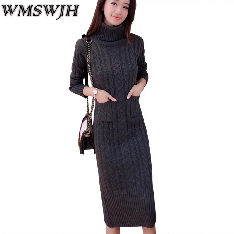 2019 New Women Turtleneck Sweater Package Hip Sweater Dress Long Sleeve Slim Knitted Dress Autumn & Winter Long Vestidos WJH178
2019 New Women Turtleneck Sweater Package Hip Sweater Dress Long Sleeve Slim Knitted Dress Autumn & Winter Long Vestidos WJH178