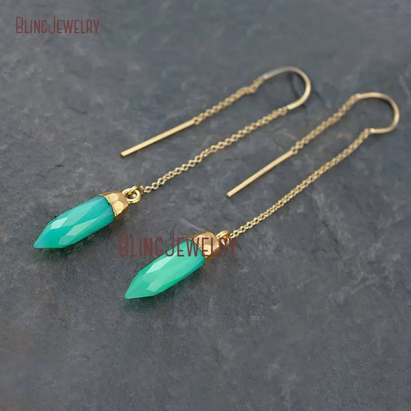 Mint Green Ear Threaders Statement Earrings Gold Green Chrysoprase Dangle Best Friend Gift ER18149
Mint Green Ear Threaders Statement Earrings Gold Green Chrysoprase Dangle Best Friend Gift ER18149
