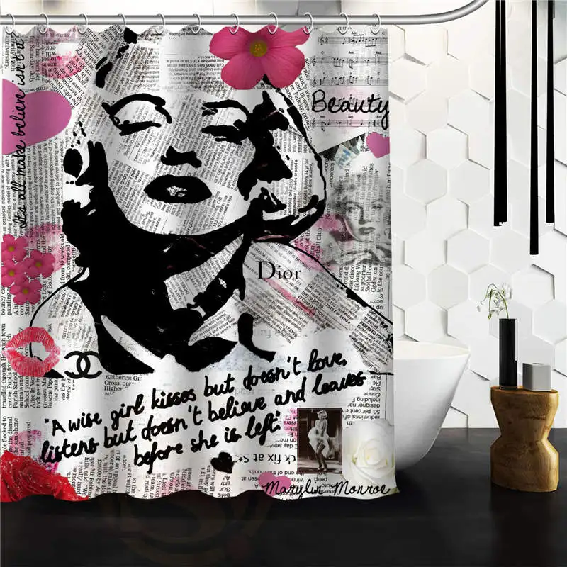 Marilyn Monroe Shower Curtain polyester fabric High Quality Bath Curtains for Home Decoration
Marilyn Monroe Shower Curtain polyester fabric High Quality Bath Curtains for Home Decoration